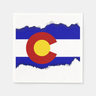 Serviette Jetable Drapeau du Colorado