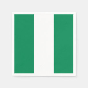 Serviette Jetable Drapeau du Nigéria