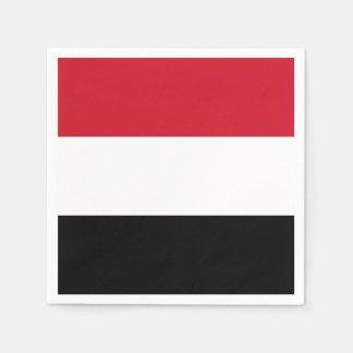 Serviette Jetable Drapeau du Yémen