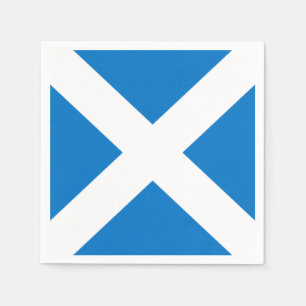Serviette Jetable Drapeau national de croix de l'Ecosse St Andrew