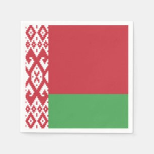Serviette Jetable Drapeau patriotique biélorusse