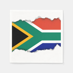 Serviette Jetable Drapeau sud-africain