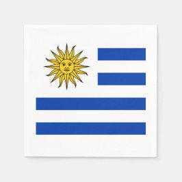 Serviette Jetable Drapeau : Uruguay