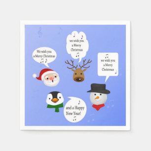 Serviette Jetable Drôle Nous vous souhaitons un joyeux Noël