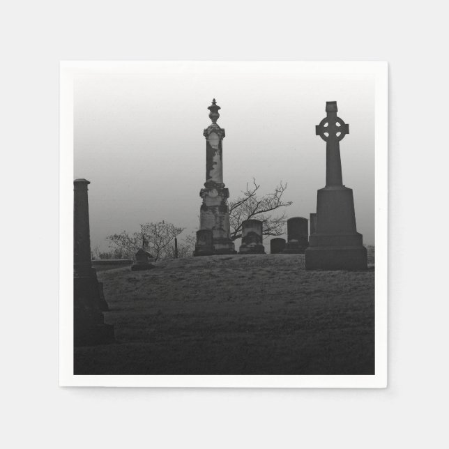 Serviette Jetable Éffrayant (Devant)