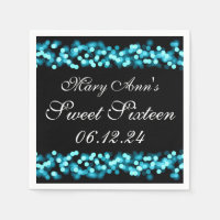 Elégant Sweet 16 Anniversaire Hollywood Glam Turqu