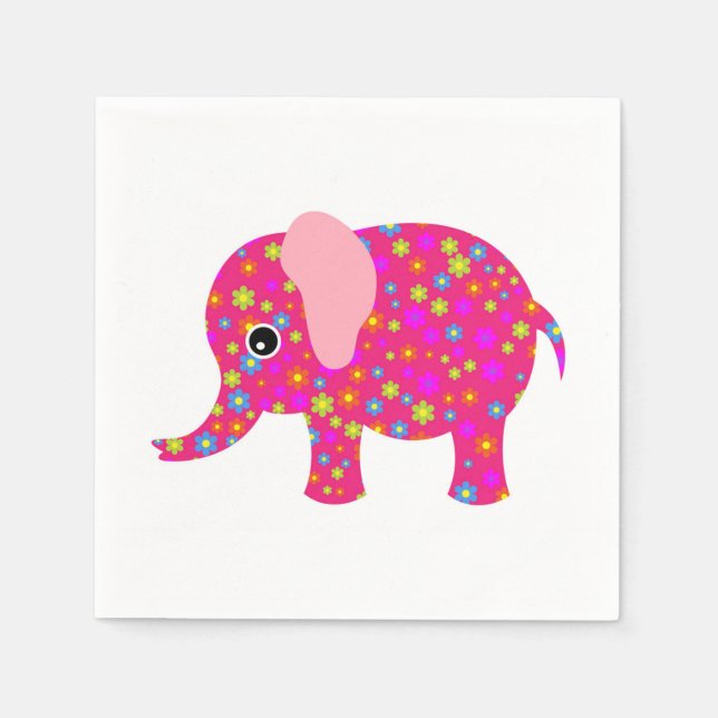 Serviette Jetable Éléphant (Devant)