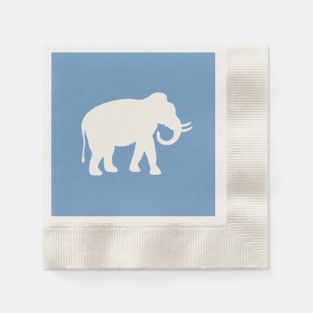 Serviette Jetable Eléphant blanc (Devant)