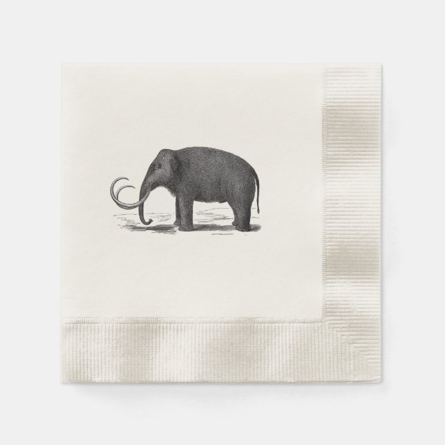 Serviette Jetable Elephant préhistorique de la mammouth laine (Devant)