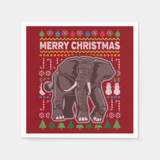 Serviette Jetable Elephant Vilain Sweat de Noël