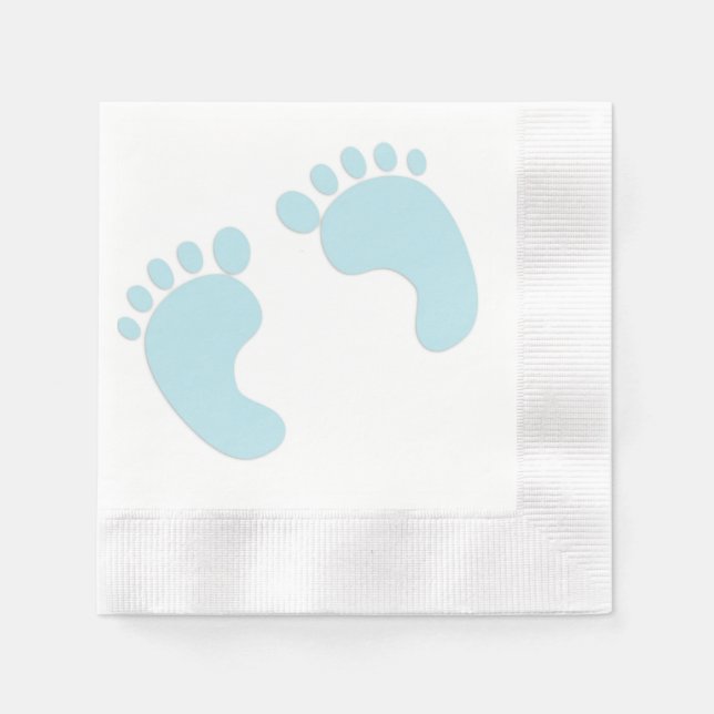 Serviette Jetable Empreintes bébé Papier Napkin (Devant)