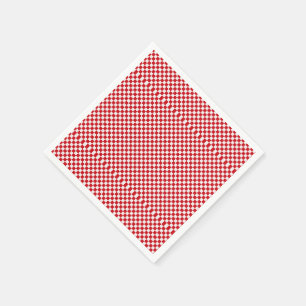 Serviette Jetable En vichy Rouge Et Blanc À damiers