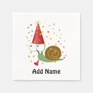 Serviette Jetable Escargot du Confetti Party