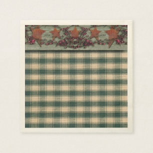 Serviette Jetable Étoiles rouillées Vert