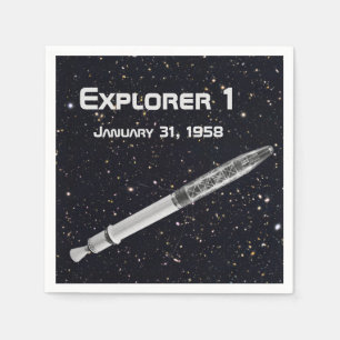 Serviette Jetable Explorer 1 Satellite Starry Sky