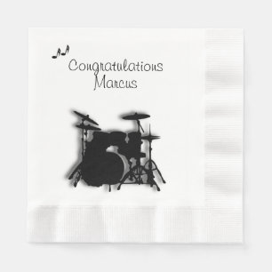 Serviette Jetable Félicitations faites sur commande réglées de