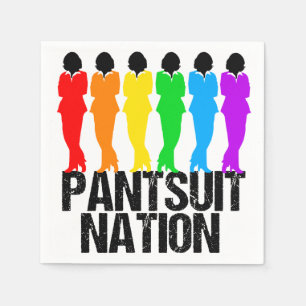 Serviette Jetable Femmes arc-en-ciel de la nation Pantsuit