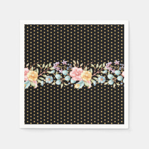 Serviette Jetable Festif Night Blooms