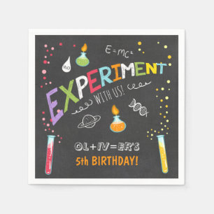 Serviette Jetable Fête d'anniversaire de laboratoire d'expérience