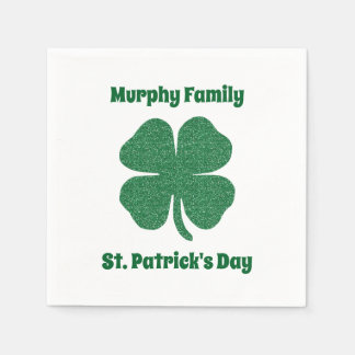 Serviette Jetable Fête de la Saint-Patrick personnalisée