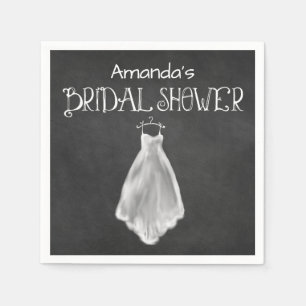 Serviette Jetable Fête des mariées Mariage Chalkboard