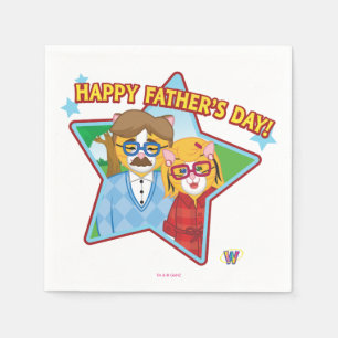 Serviette Jetable Fête des pères heureuse !