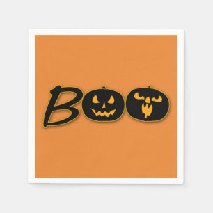 Serviette Jetable Fête d'Halloween Célébration BOO Citrouilles