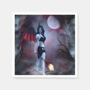 Serviette Jetable Feu de lune Succubus