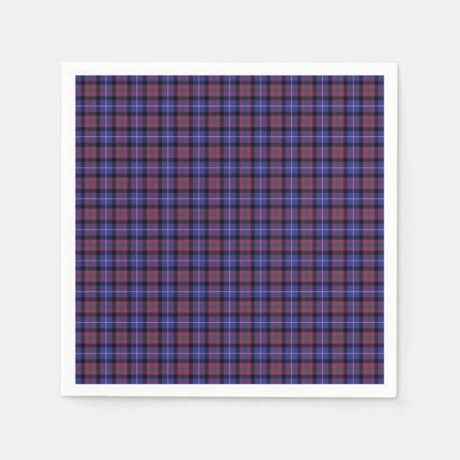 Serviette Jetable Fierté De Tartan De Mode Écossais (Devant)