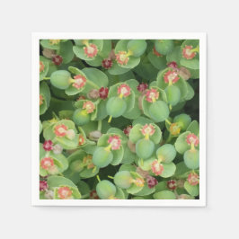 Serviette Jetable Flore verte minuscule