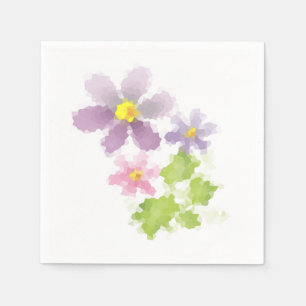 Serviette Jetable Flower mosaic