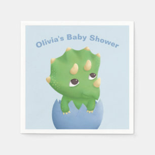 Serviette Jetable Fournitures de fête pour Baby Shower Triceratops D