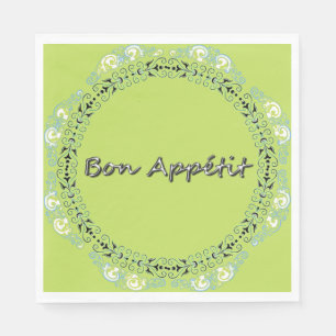 SERVIETTE JETABLE FRENCH-FLORAL-FRESH--NAPKIN-DECOR