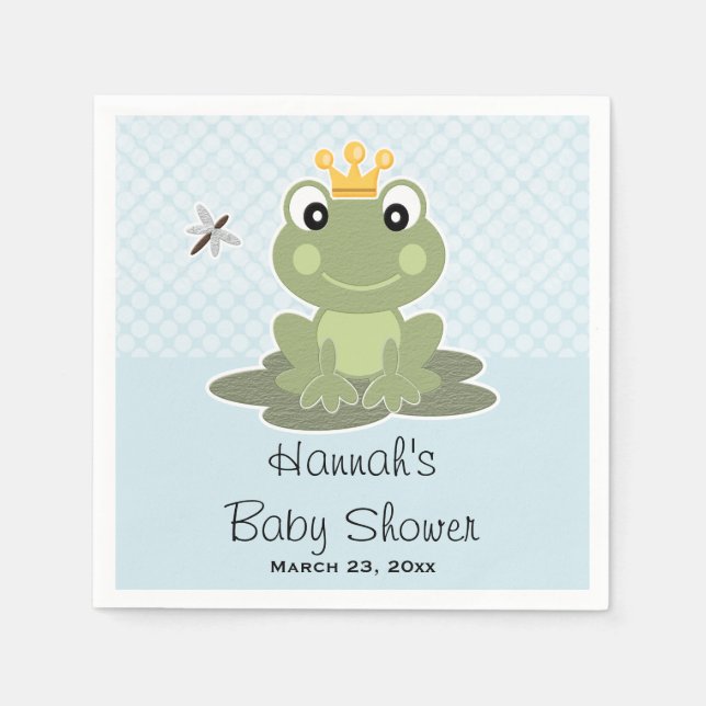 Serviette Jetable Frog Prince Baby Boy Douche (Devant)