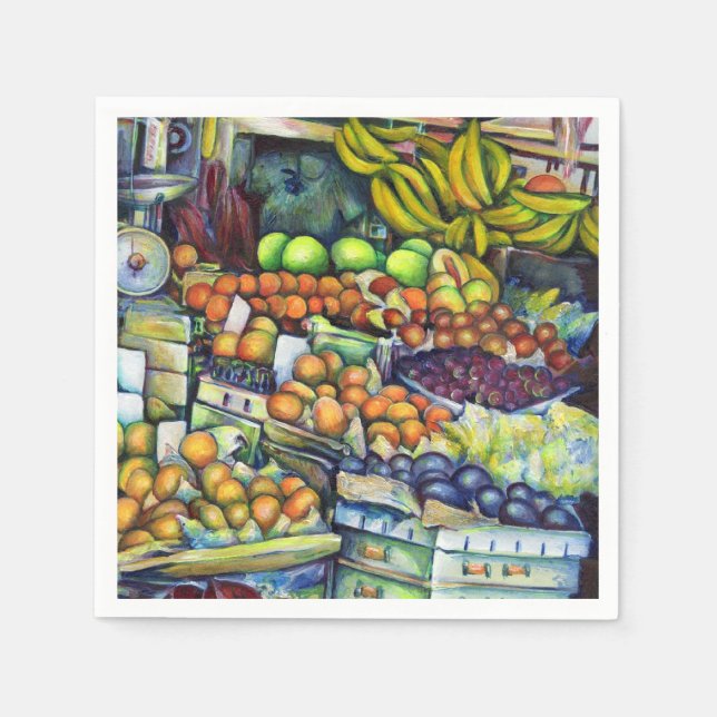 Serviette Jetable Fruit frais avec Francis (Devant)