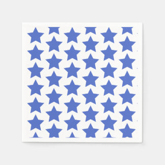 Serviette Jetable Fun Marine Blue Stars Motif Papier Napkins