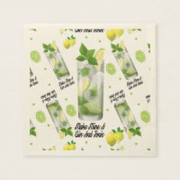 Gin Et Tonique, Papier À Cocktail Standard