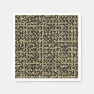 Serviette Jetable Gold Scratch Golden Modern Glamour Elegant Party