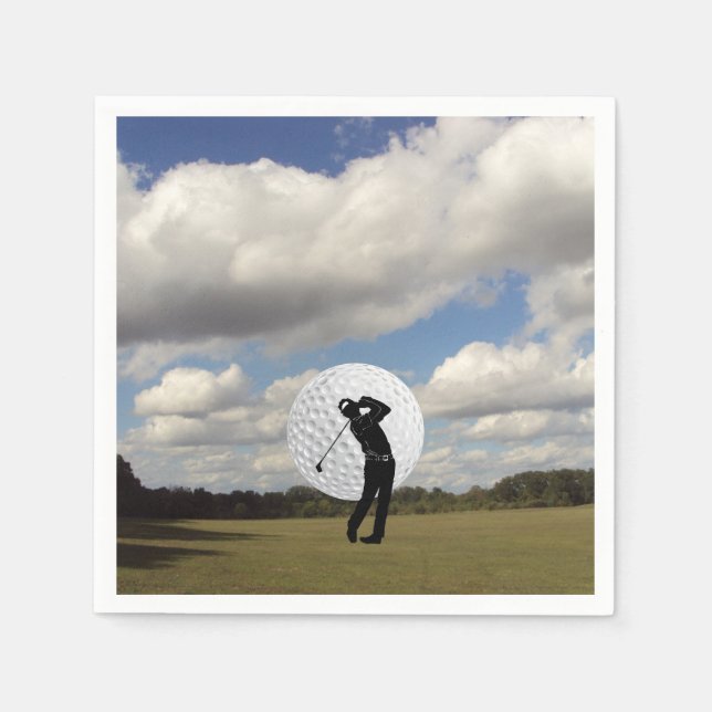 Serviette Jetable Golf (Devant)