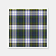Gordon Robe Tartan Papier Plaid Napkins