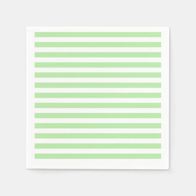 Serviette Jetable Grandes vertes et blanches douces (Devant)