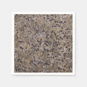 Serviette Jetable Granit noir et bronzage