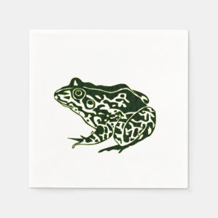 Serviette Jetable Grenouille verte
