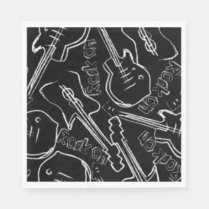 Serviette Jetable Guitare