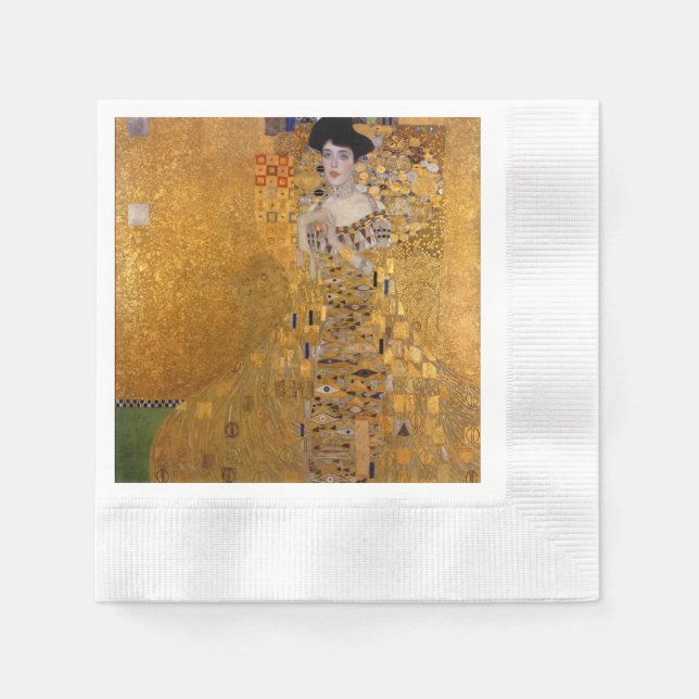 Serviette Jetable Gustav Klimt - Adele Bloch-Bauer I. (Devant)