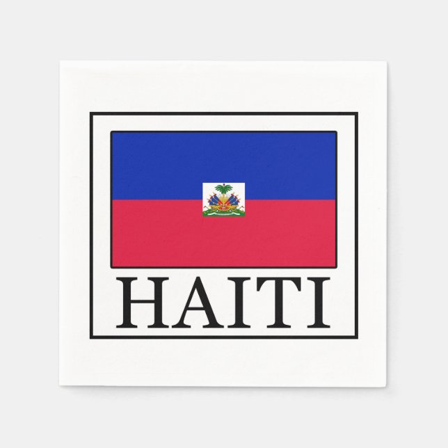 Serviette Jetable Haïti (Devant)