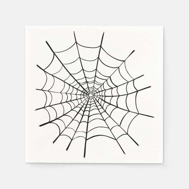 Serviette Jetable Halloween Spider Web (Devant)