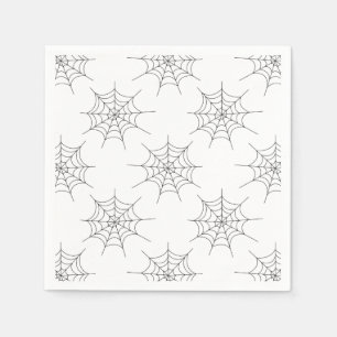 Serviette Jetable Halloween Spider Web Motif papier serviettes