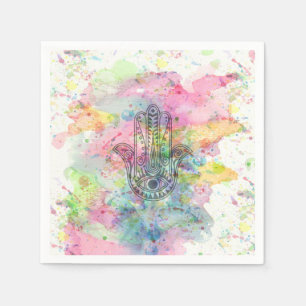 Serviette Jetable HAMSA Main du symbole Fatima