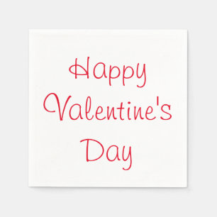Serviette Jetable Heureuse Sainte-Valentin Napkins